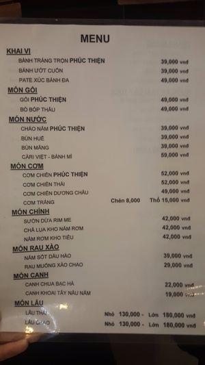 . at Phuc Thien in Ho Chi Minh City