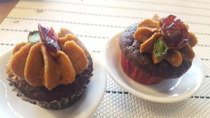 Cupcakes at Dr Ben Bistro in Santo Domingo