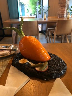 Carrot  Kibe   at TIME Vegetarian Kitchen in Santo Domingo