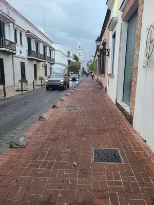 You can partially see the sign in the right corner at TIME Vegetarian Kitchen in Santo Domingo