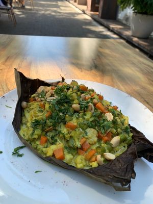 Fideo de arroz at TIME Vegetarian Kitchen in Santo Domingo