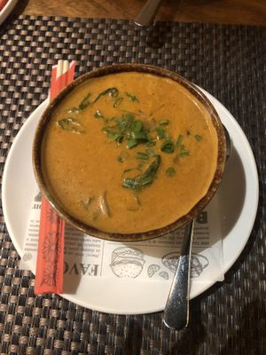 Vegan ramen  at TIME Vegetarian Kitchen in Santo Domingo