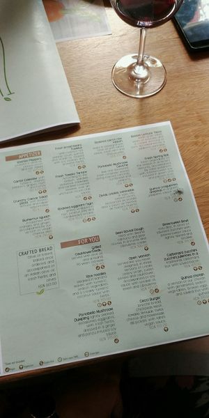 Menu at TIME Vegetarian Kitchen in Santo Domingo