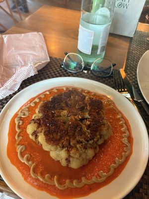 cauliflower steak   at TIME Vegetarian Kitchen in Santo Domingo