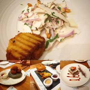 Plates and desert. at TIME Vegetarian Kitchen in Santo Domingo