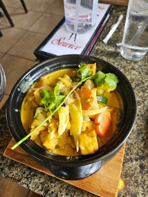 Curry tofu at Grilled Ginger in Fayetteville