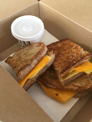 Vegan grilled cheese. at The Coffee Counter in Brighton