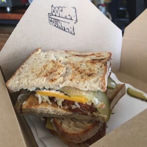Epic vegan reuben. at The Coffee Counter in Brighton