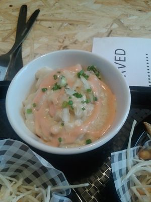 Mac and cheez pot side at Grumpy Panda Slice Shop & Deli in Gateshead