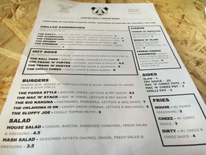 menu at Grumpy Panda Slice Shop & Deli in Gateshead
