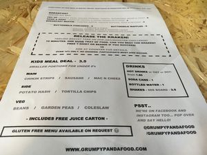 menu at Grumpy Panda Slice Shop & Deli in Gateshead