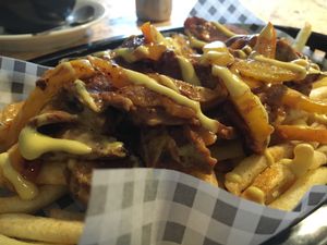 Cheez, steak and fries at Grumpy Panda Slice Shop & Deli in Gateshead