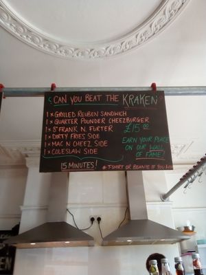 The Kraken Challenge at Grumpy Panda at Grumpy Panda Slice Shop & Deli in Gateshead