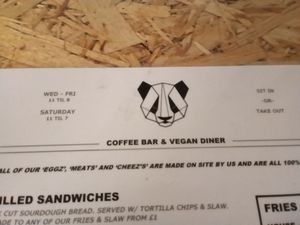 Grumpy Panda menu. Oohhh what to have  at Grumpy Panda Slice Shop & Deli in Gateshead