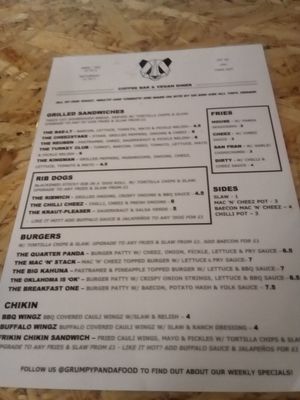 All the yummy food part 1 at Grumpy Panda Slice Shop & Deli in Gateshead