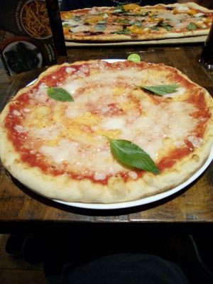 Mac 'n' Stack with fries! Second favourite main meal on the menu.   at Grumpy Panda Slice Shop & Deli in Gateshead