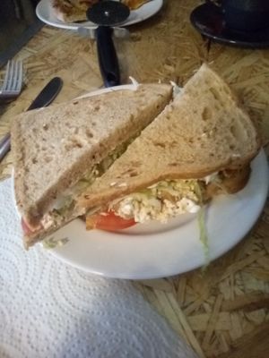 "Egg" & "Bacon" sandwich. at Grumpy Panda Slice Shop & Deli in Gateshead