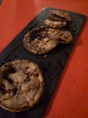 Honey fried aubergine. at San Francisco Uno in Cadiz