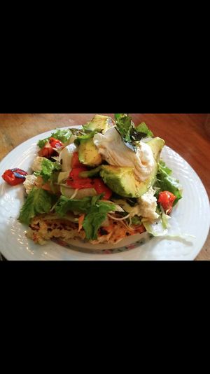 Amazing avo salad  at The Juicery Cafe in Pokhara