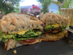 Vegan BLAT at The Juicery Cafe in Pokhara