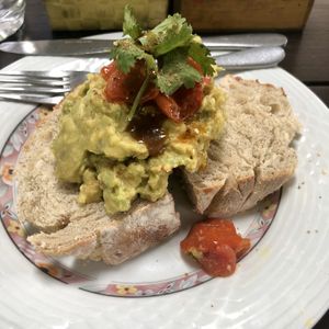 Avocado on Toast at The Juicery Cafe in Pokhara