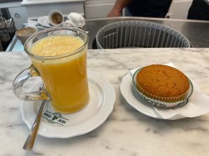 Vegan carrot cake (not the usual carrot cake, but better!)  at Dolce Pisa in Pisa