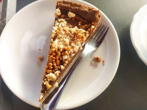 Vegan cake orange and chocolate at Dolce Pisa in Pisa