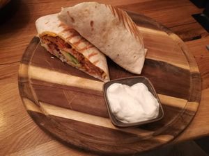 Wrap with mayonnaise at innerluck in Hamburg