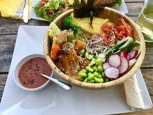 That was on July 18, 2018 - poke bowl at innerluck in Hamburg