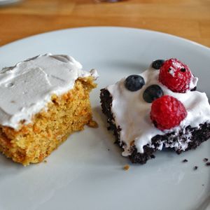 Two cakes from one of their brunches.  at innerluck in Hamburg