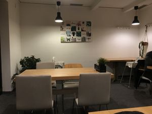 Interior in the back at innerluck in Hamburg