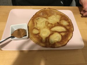 Big pancake with spekulatius creme at innerluck in Hamburg