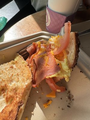 Soft bacon  at Taste Budd's Cafe in Red Hook