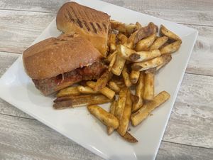 Meatball parm  at Simply Green Cafe in Ramsey