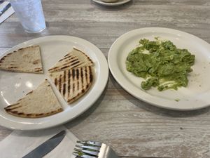 Avocado Dip. Oops!! Started eating before I snapped!!!  at Simply Green Cafe in Ramsey