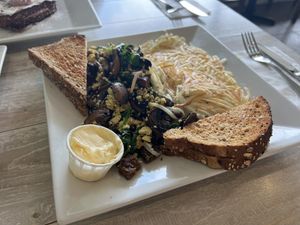 Tofu/mushroom scramble !  at Simply Green Cafe in Ramsey