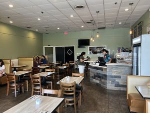 Inside  at Simply Green Cafe in Ramsey