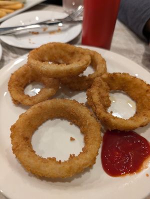 Onion rings were fantastic at Simply Green Cafe in Ramsey
