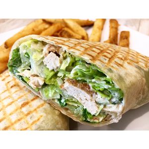 Chick'n Caesar wrap  at Simply Green Cafe in Ramsey