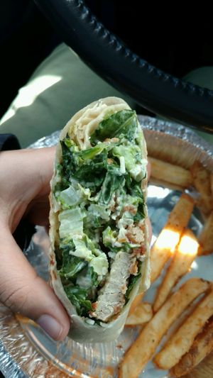 Vegan Chicken Ceasar Wrap at Simply Green Cafe in Ramsey