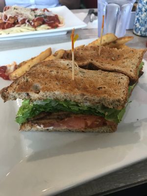 BLT with fries  at Simply Green Cafe in Ramsey