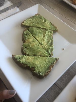 Avocado toast at Simply Green Cafe in Ramsey