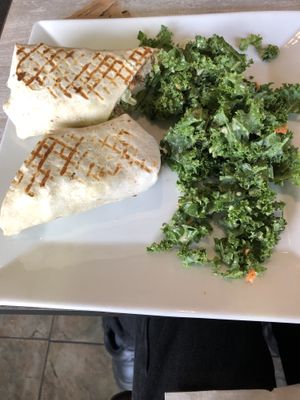 “Chicken” Caesar wrap at Simply Green Cafe in Ramsey