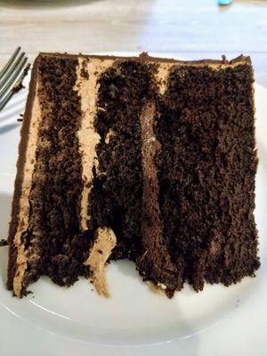 Chocolate Mousse Cake at Simply Green Cafe in Ramsey