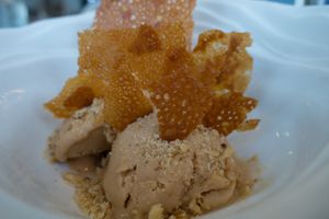 Vegan hazelnut ice cream.  at Abbaco in Mallorca