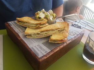 Essen von einem nicht Veganer! at Abbaco in Mallorca