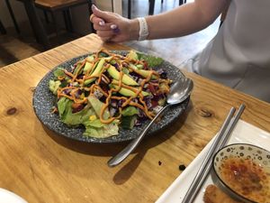 Avocado salad  at Lǎo Qí Yán Sù 老祁言素 in Beijing