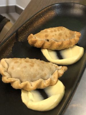 Empanadas at Officina Verde in Riva Del Garda