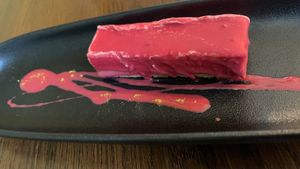 Raspberry yuzu  at Officina Verde in Riva Del Garda