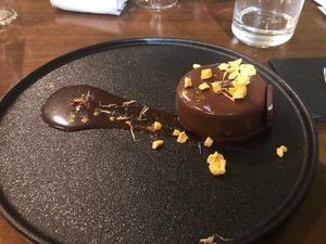 Chocolat Dessert at Officina Verde in Riva Del Garda